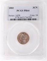 1882 PCGS PR66 3 CENT NICKEL