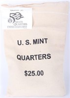 2005 MINNESOTA P QUARTERS BAG - $25 FACE VALUE