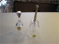 Pair of Leaded Crystal Bells