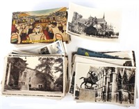 ASSORTED ANTIQUE POSTCARDS WITH WRITING - 42