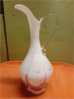 large glass water pitcher