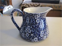 Crownford China Staffordshire Calico Pitcher