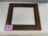 Vintage Iron Frame for Grate 18 x 16