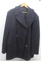 US Navy Double Breasted Wool Coat-Size 36