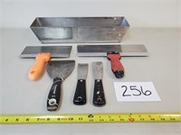 Taping Knives and Putty Knives + Stainless Mud Pan