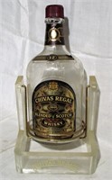 Chivas Regal Whiskey Bottle with Pouring Stand
