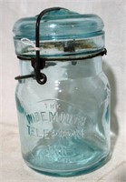 Wide Mouth Telephone Jar with Wire Closure