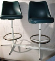 Vintage Cushioned Vinyl Bar/Counter Chairs