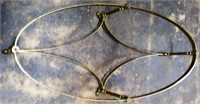 Heavy Vintage Brass Oval Coffee Table Base