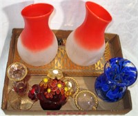 Lot of 8 Pieces of Decorative Glassware