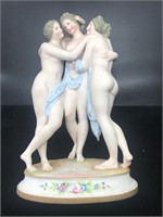 Bisque 3 Nude Maids 13"