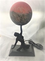 Nude Multi-Color Globe Lamp 16"x9"