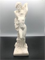 Porous Marble/Carrera (?) Woman/man bust Nude 9-1/