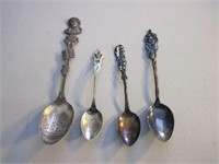 Lot of 4 .925 Silver Spoons