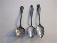 Lot of 3 .925 Silver Spoons