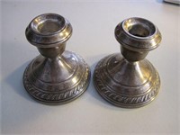 Pair of Sterling Silver Candlestick Holders #2