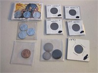 Coin Lot - Cents & Old Worn Coins