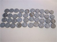 Lot of 40 Buffalo Nickels