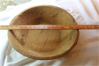 Wooden biscuit/mixing bowl