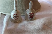 NASHVILLE & ILLINOIS ceramic bells (2)
