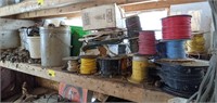 Shelf of Wire Rolls and Misc Parts