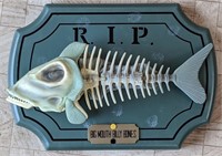 RIP big mouth Billy bones electronic wall plaque