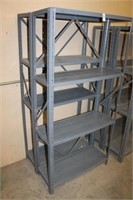 TWO METAL SHELVES