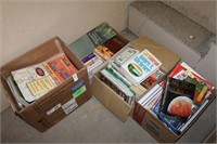 FOUR BOXES OF BOOKS