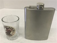 Shot glass and flask