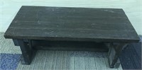 Wood bench 40 x 17 1/2 x18 inches