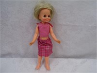 VINTAGE DOLL 1971 IDEAL MO15 14" PULL BUTTON