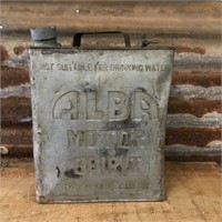 Embossed ALBA Running Board 2 Imperial Gallon Tin