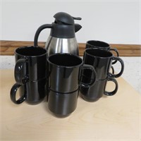 Coffee Pot & Mugs