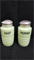 Jadeite 5" Salt and Pepper Shakers
