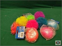 Puffy balls, sensory toys, 115pc asst