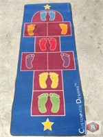 Beginning Hopscotch game mat 30x78"