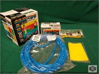 Can Do workout exercise bands + tubing. Lg lot