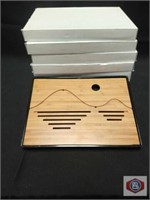 Sushi cut and drain wood board. Qty 5