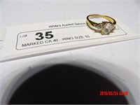 MARKED CA 40 - RING SIZE 10