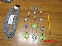 15 - 24 INCH NECKLACE AND ASSORTED PENDANTS