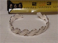 Sterling Silver Gideon Style Cuff Bracelet