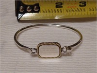 Sterling Silver ID Bangle Bracelet