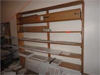 WOOD SHELF UNIT  - 96'' X 96''