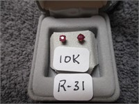 10K Gold / Gem Earrings