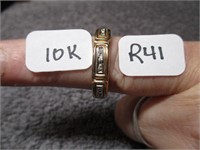 10K Gold / Diamond Mens Ring