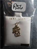 14K Gold Graduation Pendant