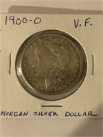 1900-O MORGAN SILVER DOLLAR-V.F.