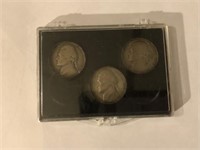 UNITED STATES WARTIME NICKLES, 40% SILVER