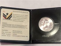 1986 $10 UNCIRCULATED COIN, 92.5% SILVER