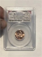 PCGS 2009 LINCOLN CENT GRADED MS65